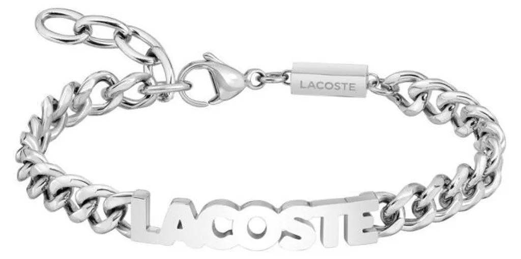 Bracelet homme acier inoxydable Script 2040476 - Maillons robustes gris