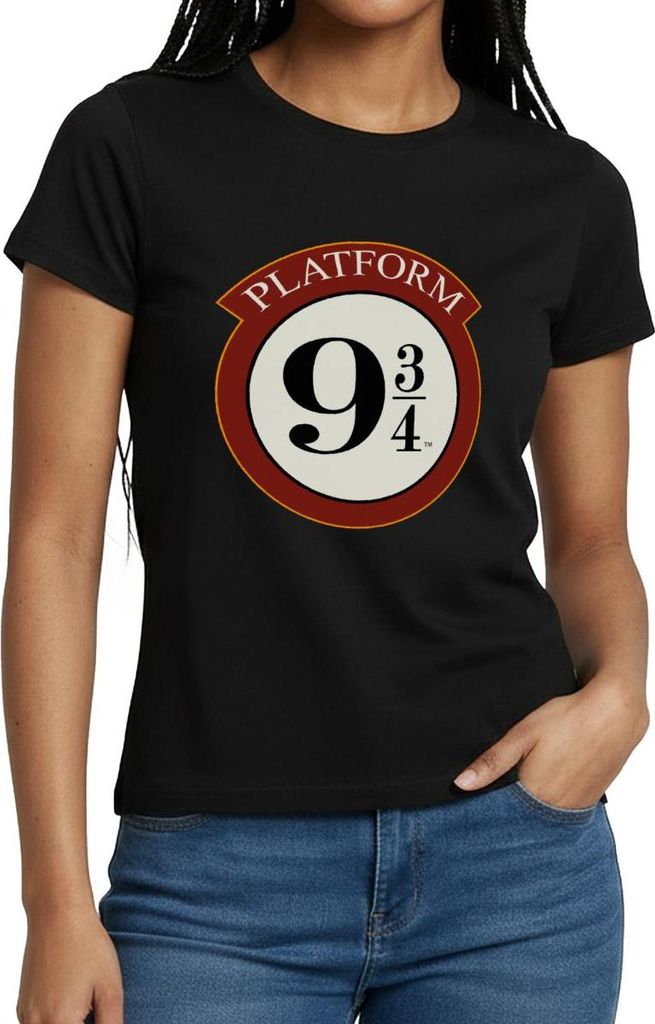 Spreadshirt Harry Potter Platform 9 3/4 Frauen T-Shirt, XL, Schwarz