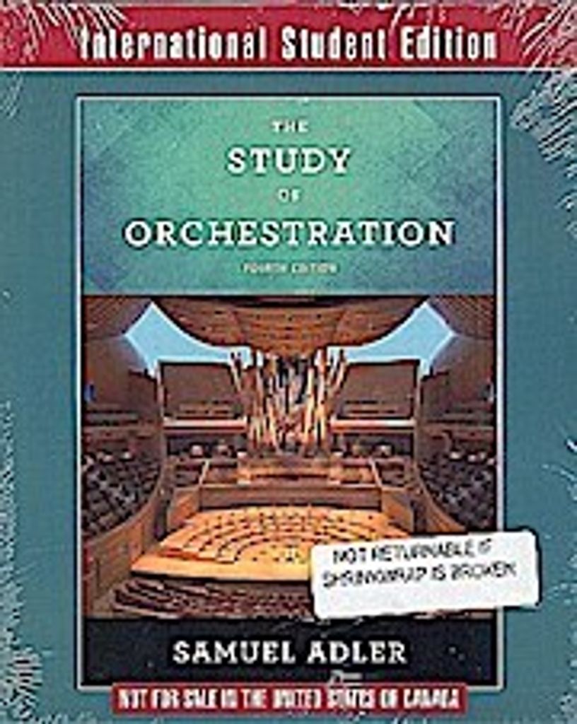 The Study of Orchestration - with Audio and Video Recordings