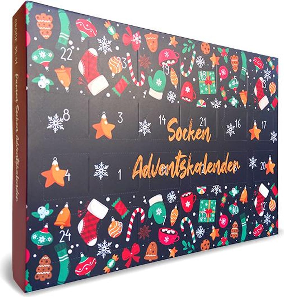 Socken Adventskalender  für Damen o Herren : 35-41 : Produktbild 