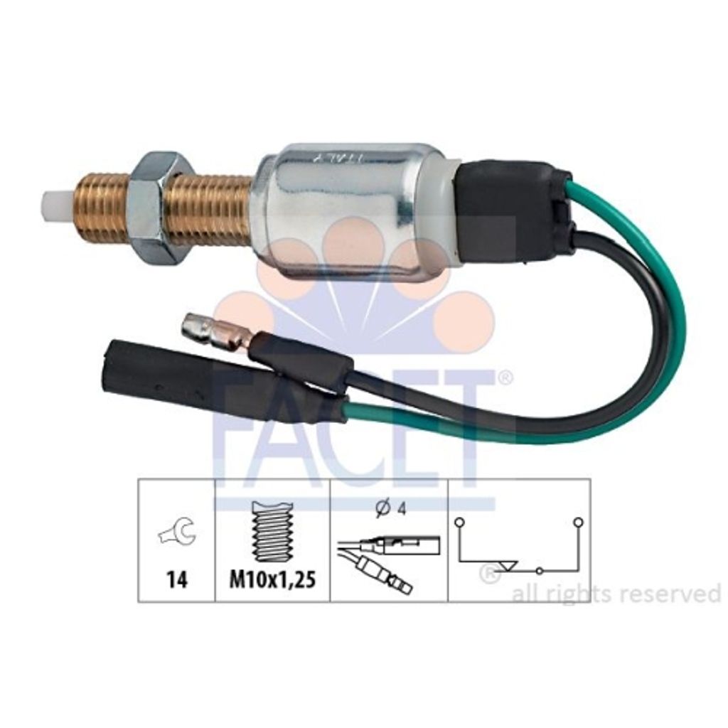 Bremslichtschalter Facet 7.1026 Italy - Oe Equivalent für Honda Isuzu