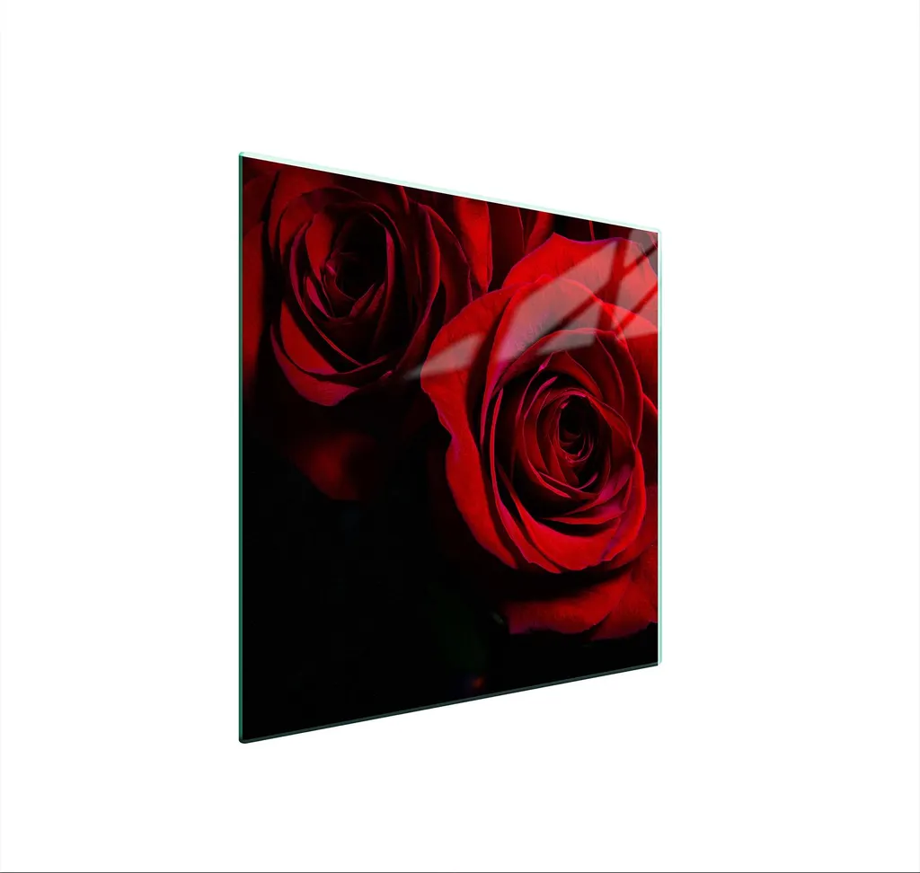 Protezione Vetro Temperato 50x52 Rose per Piani Cottura