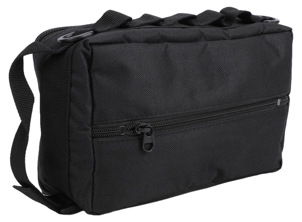 Camping-Utensilien-Tasche, schwarz, staub- und wasserdicht, aus Oxford-Stoff, zum Aufhängen, für Grillbesteck, Picknickutensilien