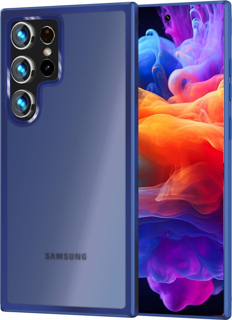 NALIA Matte Handyhülle für Samsung Galaxy S24 Ultra – Stoßfest & Semi-Transparent – FUZION (Anti-Fingerprint Case) – Marke aus Berlin – ...