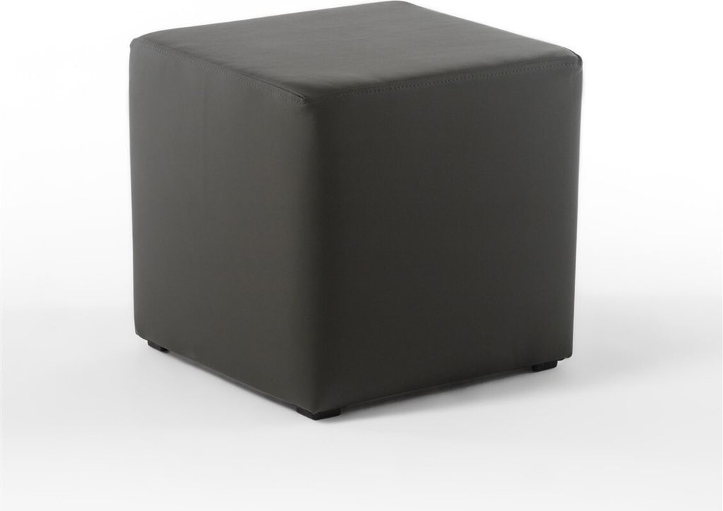 Sitzwürfel Sitzhocker Schminkhocker Hocker Kunstleder Braun 45x45 cm