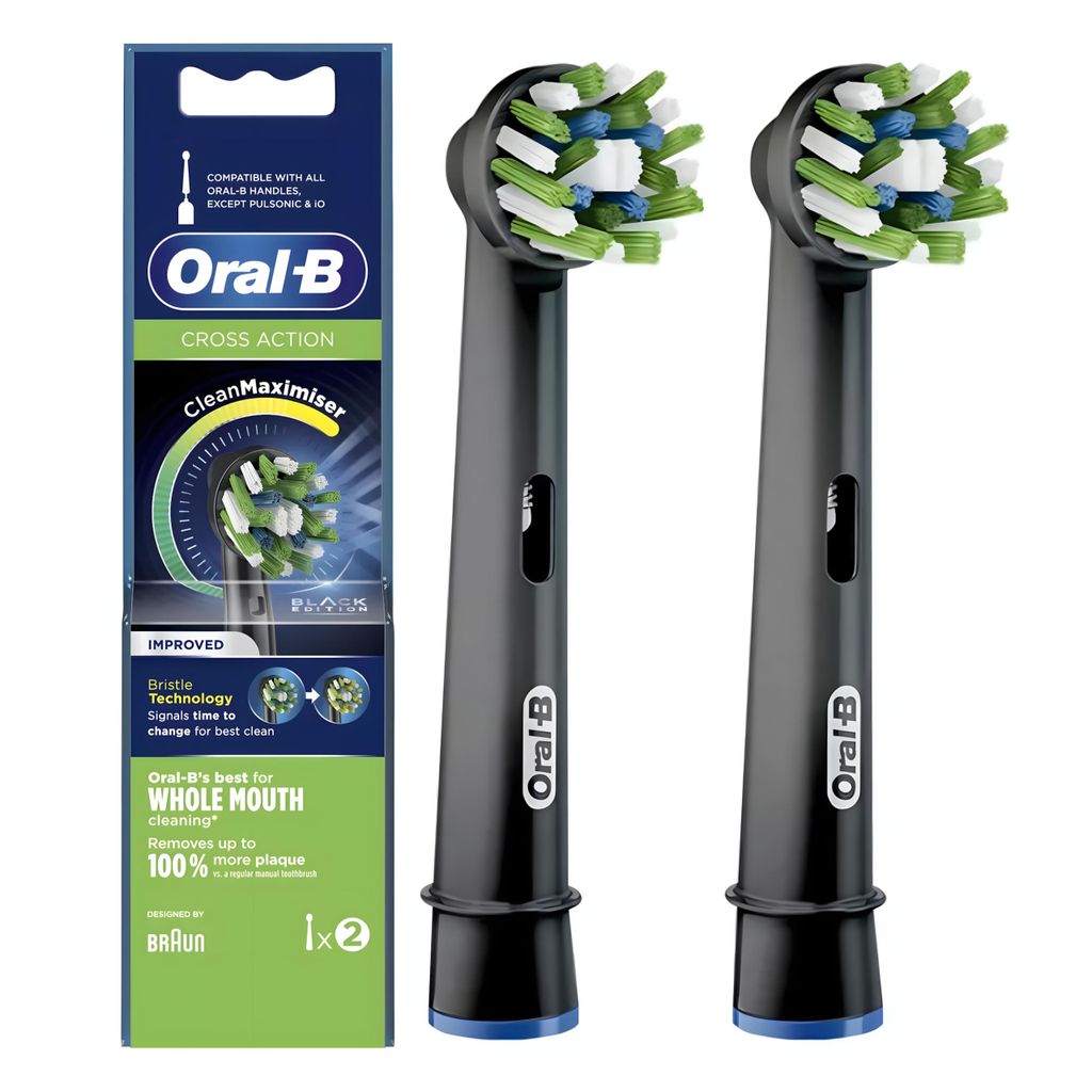 Oral B Heads 2Pcs Cross Action Black Immagine del prodotto 