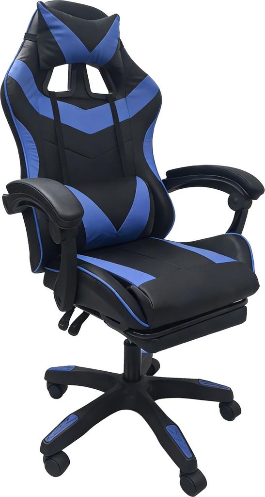 Gaming Stuhl Krit Eco Schwarz-Blau Produktbild 