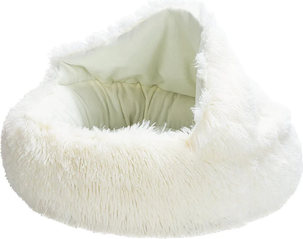 Panier Lit Chiot Beeztees 50cm Crème - Couchage Confortable Salon