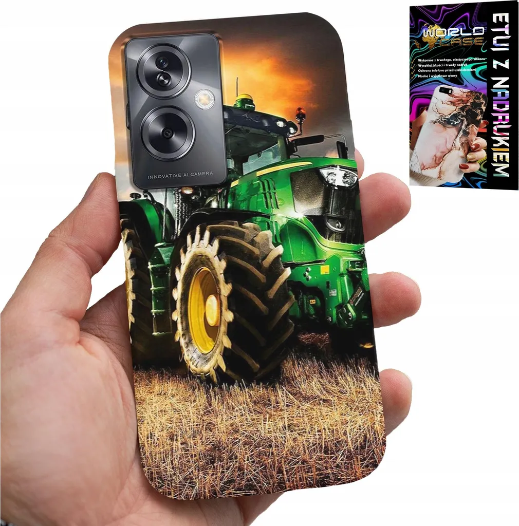 Cover Protettiva Oppo A79 5G Alluminio e TPU - Design Trattore