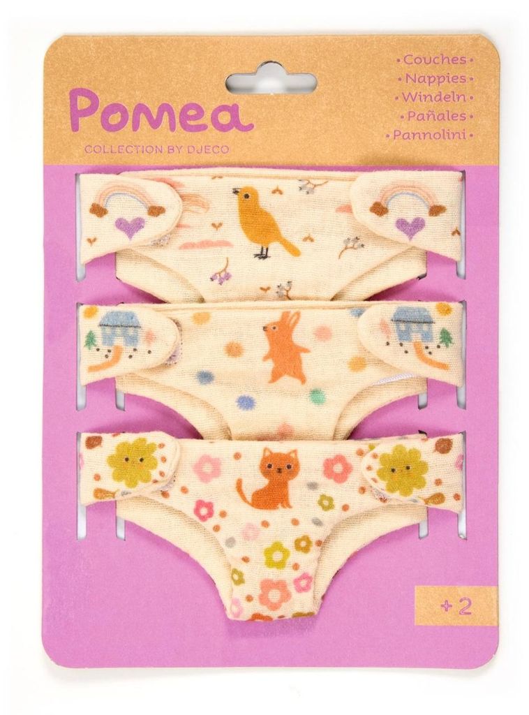 Kolekcia Pomea – sada 3 plienok pre bábiky, Djeco Obrázok produktu 