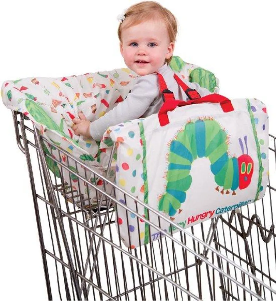 Protège-poussette hygiénique blanc et universel pour chaise haute