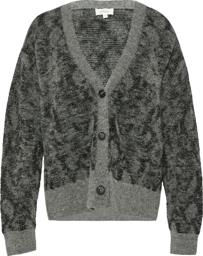 Strickjacke 97X3 GREY/BLACK Größe 42