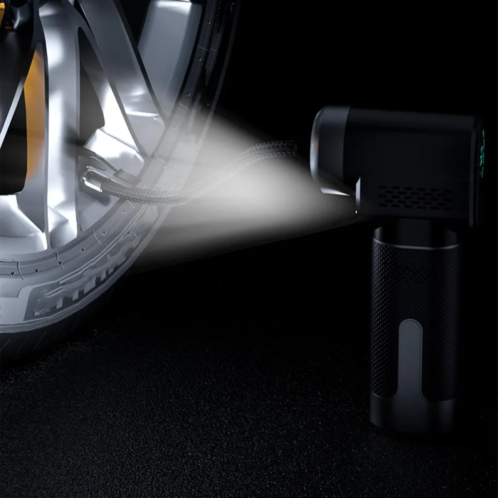 Solution anti-crevaison : Gonfleur de pneus portable arrêt auto LCD