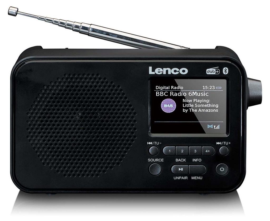 Lenco PDR-036BK - DAB+/FM rádio s Bluetooth® - čierne Obrázok produktu 