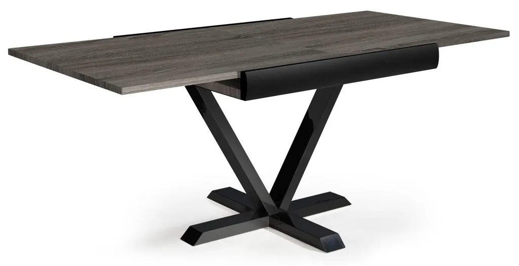 Table à manger scandinave rectangulaire bois vintage Newick Menzzo - 160cm