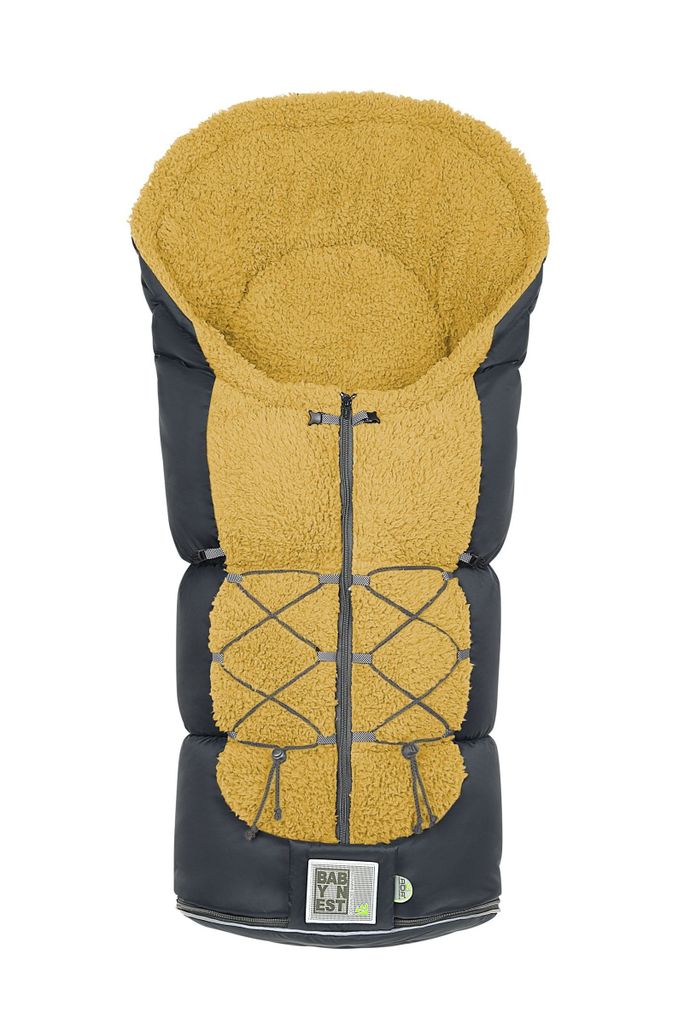 Odenwälder Fußsack Wuschel mustard