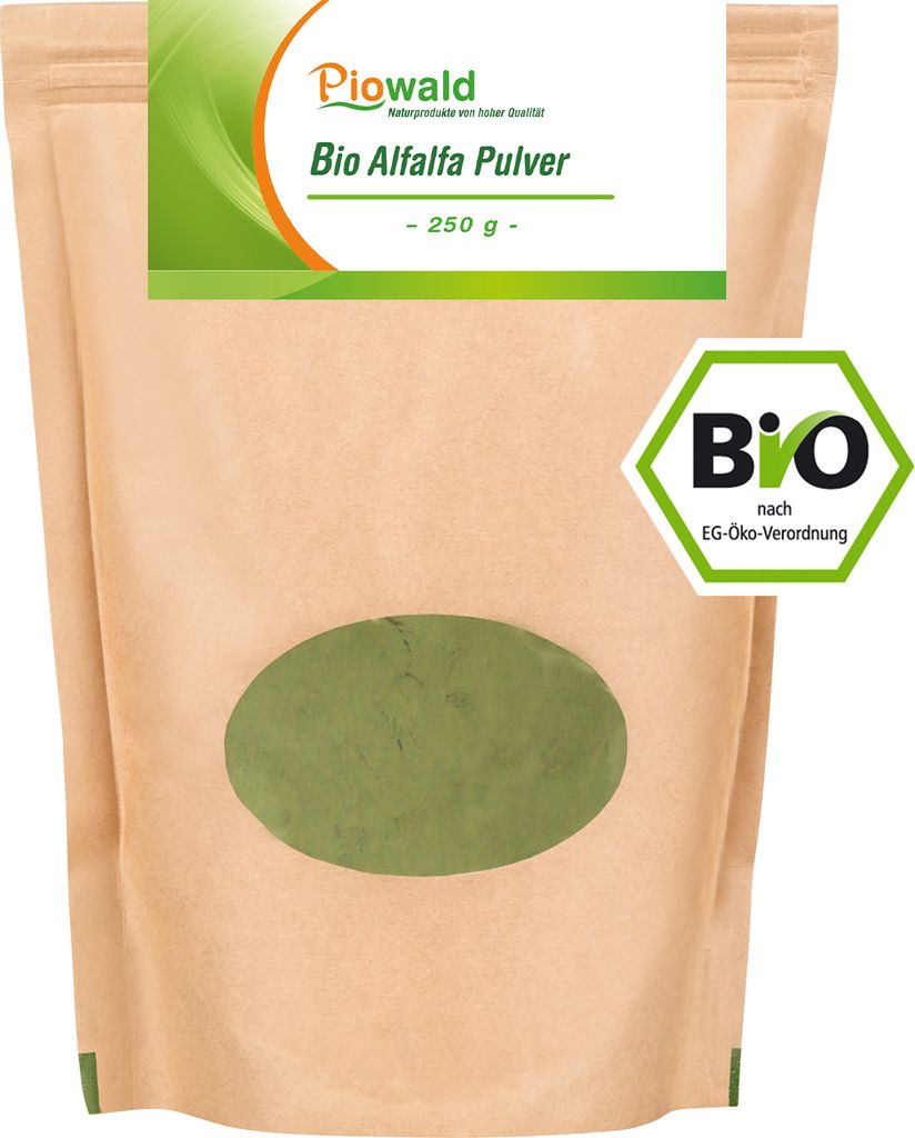 Piowald   Alfalfa Pulver - 250g Produktbild 