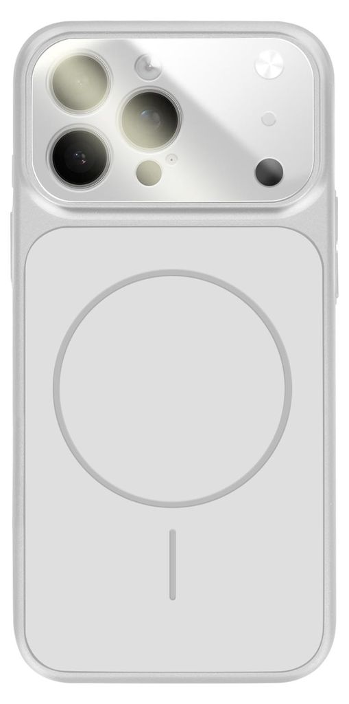 Avizar, MagSafe Hülle AG Glass Matt für iPhone 14 Pro, Silber