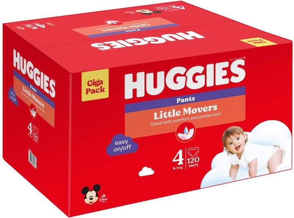 HUGGIES Little Movers Höschen vel. 4 (120 ks)