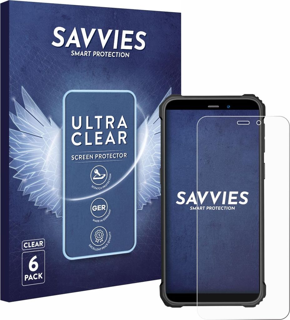 6x Für Oukitel WP32 Pro Schutzfolie Savvies Displayschutz Display Schutz Folie Klar Transparent