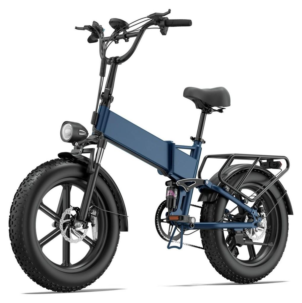 Elektrisches Fahrrad | URLIFE | T5 | 48V13Ah 20" Scheibenbremse eBike - Blau
