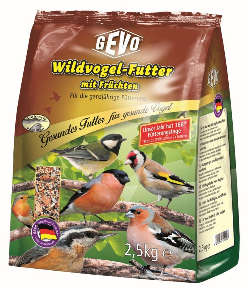 Artikelbild 1 von 'Wildvogelfutter mit Früchten (2,5 kg)' aus der Kategorie Gartenvogelfutter