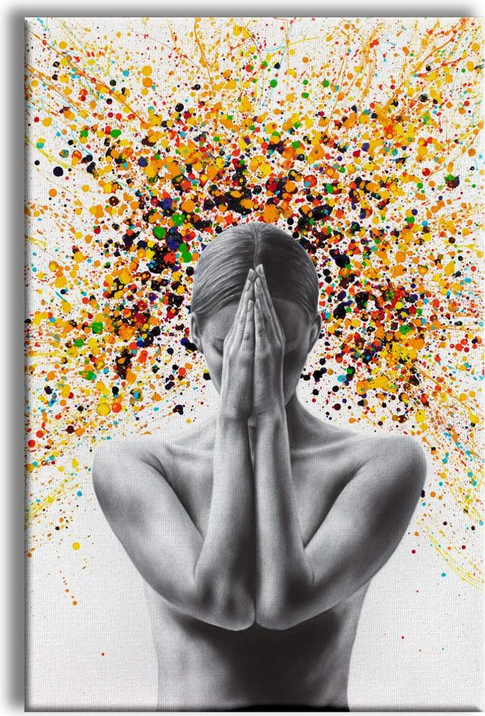 Quadro Moderno Silence 50x70 cm | Tela Canvas con Telaio in Legno