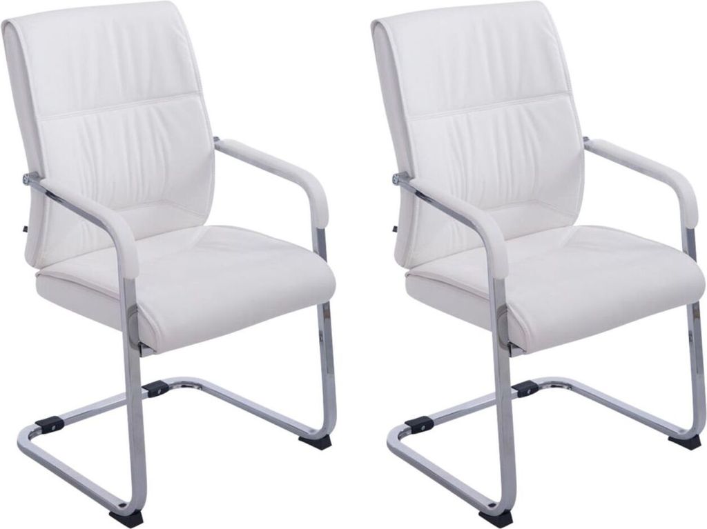 2er Set Freischwinger XXL Anubis weiß