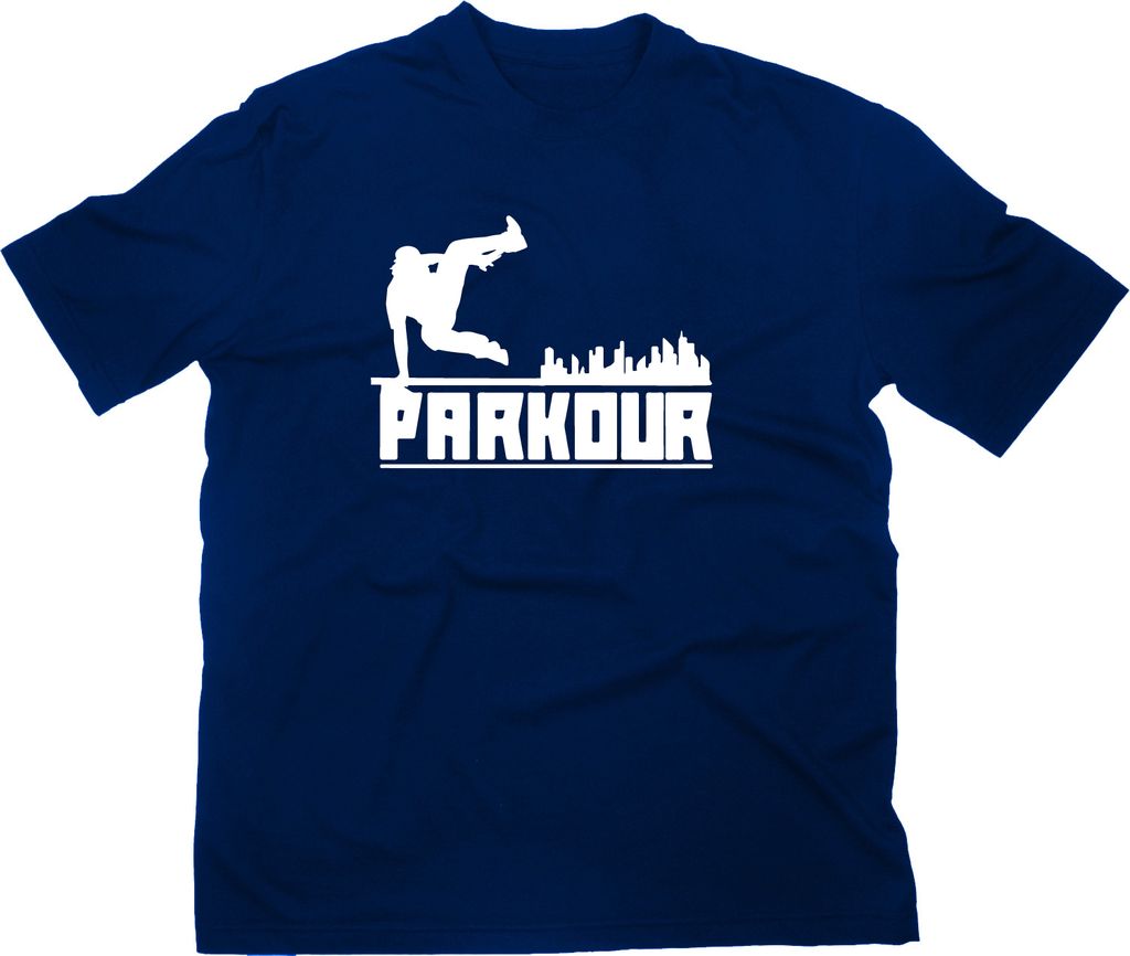 Styletex23 T-Shirt Parkour Akrobatik Logo, Traceur, navy, XXL
