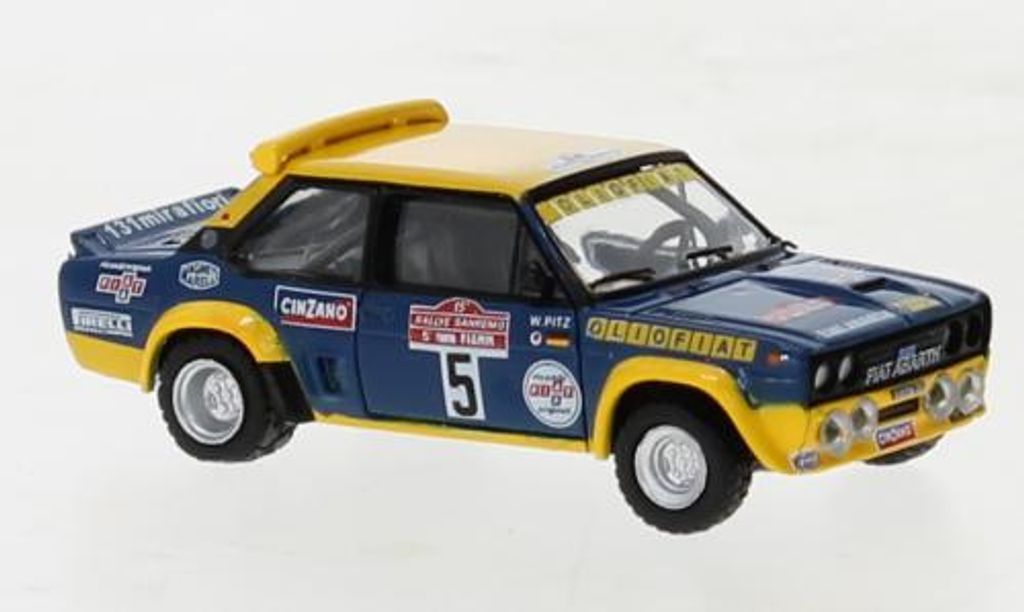 Brekina PKW Fiat 131 Abarth Olio Fiat von Walter Röhrl, San Remo 77 22658