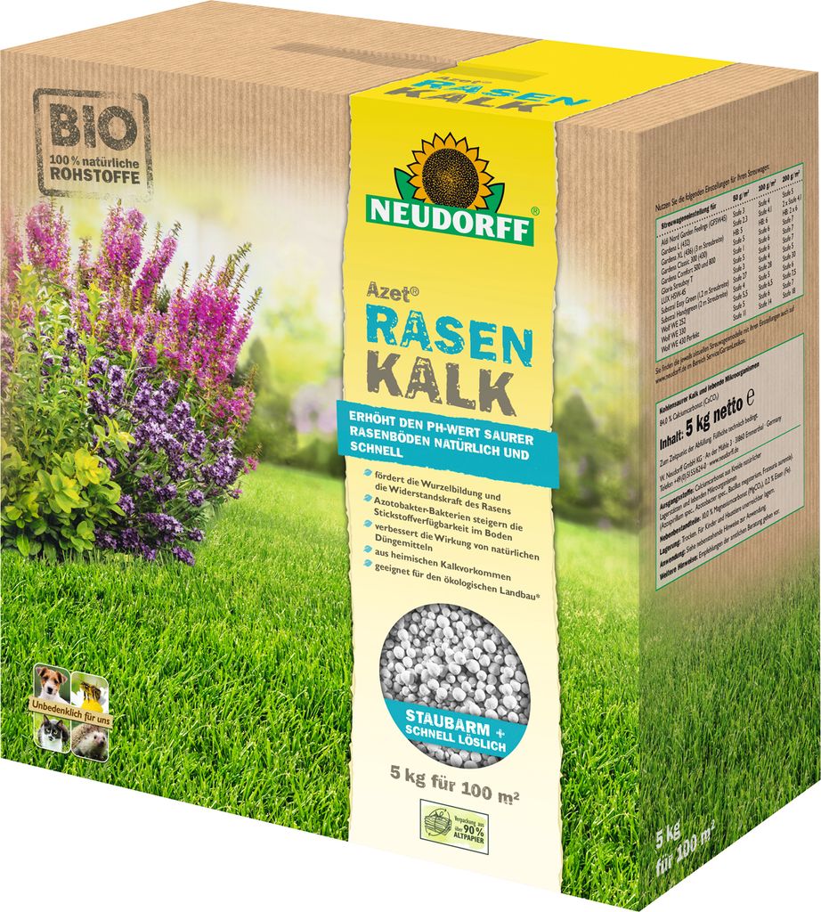 Artikelbild 1 von 'Azet RasenKalk (5 kg)' aus der Kategorie Bodenverbesserung