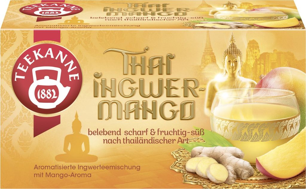 Teekanne Ländertee Thai Gingembre-Mangue, 20 sachets de thé Image du produit 