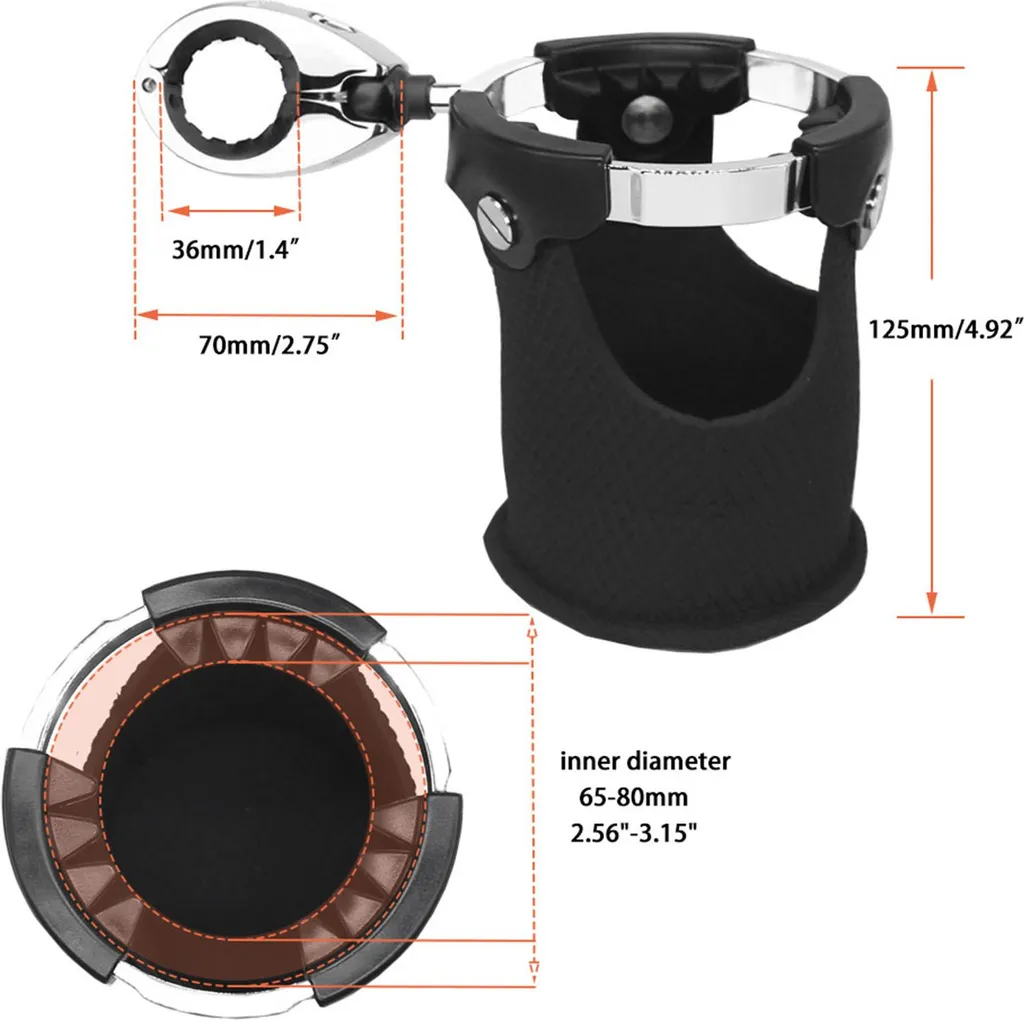 Porte-tasse anti-renversement avec boule rotative 360° polyvalent - 4