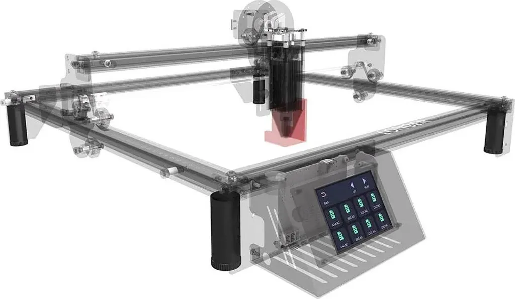 Pieds de levage RAY5 en aluminium - Hauteur 70mm - Set de 8 pièces - Rouge