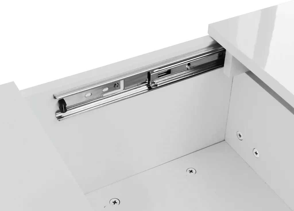 Table basse avec rangement push-pull et tiroirs double face Sweiko - 13
