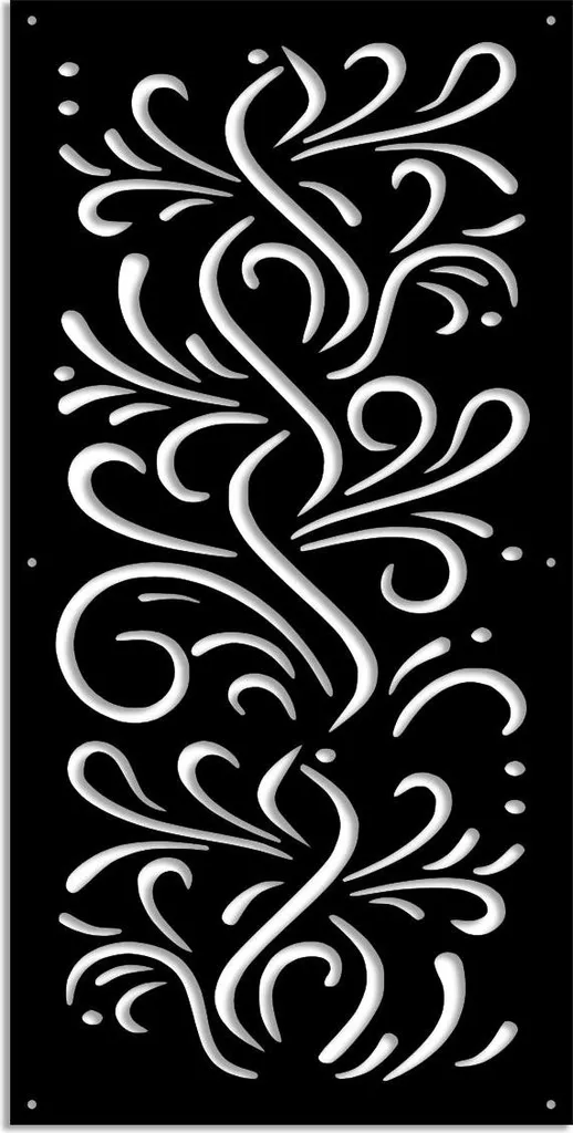 BLOW Pannello PVC Traforato Nero 50x150 - Frangisole Design Online