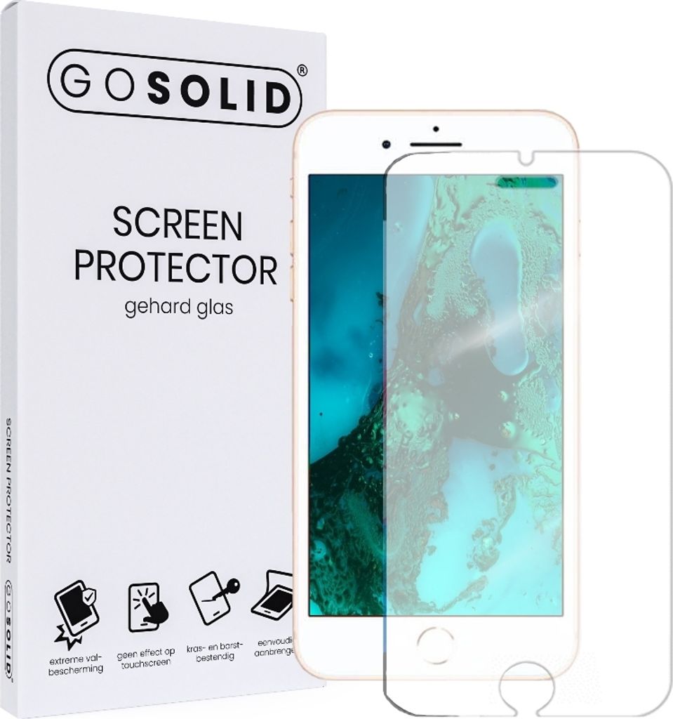 GO SOLID! Apple iPhone 8 Bildschirmschutz verstarktes Glas