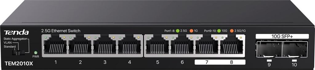 Tenda TEM2010X Netzwerk-Switch 2.5G Ethernet Produktbild 