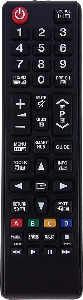 Ersatz TV Fernbedienung für Samsung CT765DWZX/XAP Fernseher