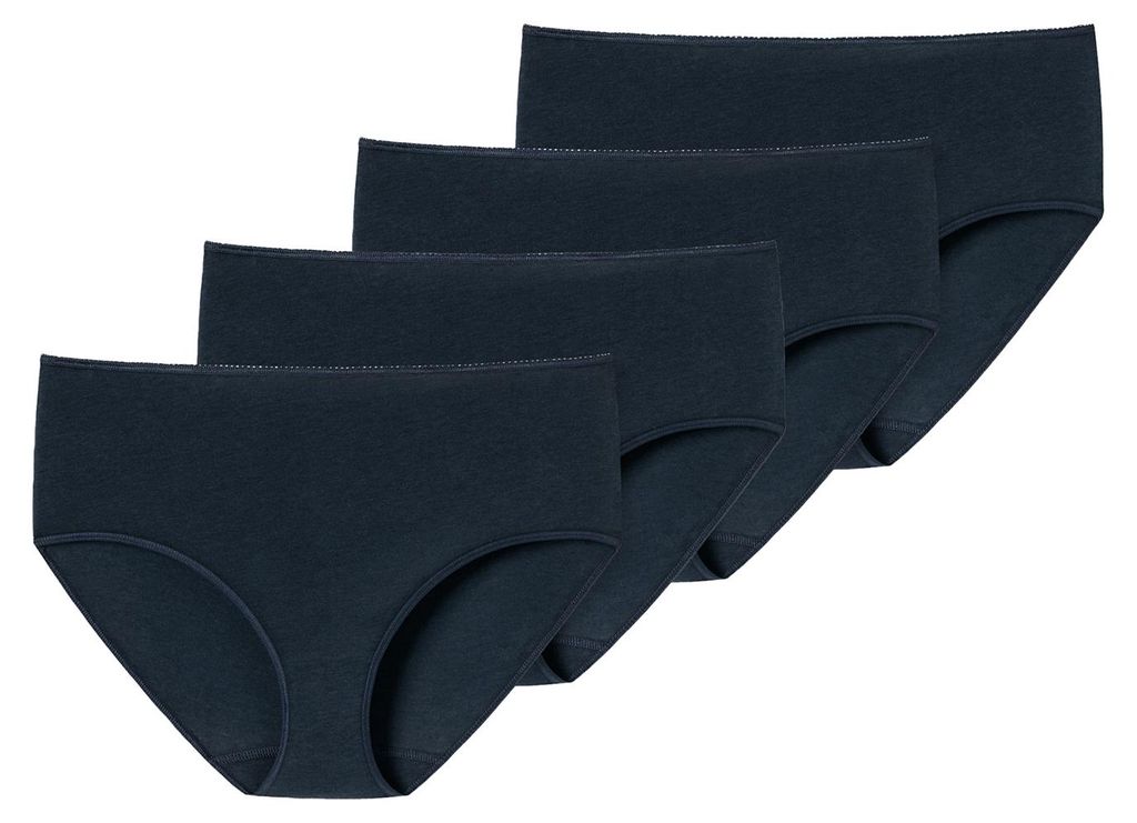 SCHIESSER Damen Midislip 4-Pack Uncover by SCHIESSER - dunkelblau - Größe 3XL