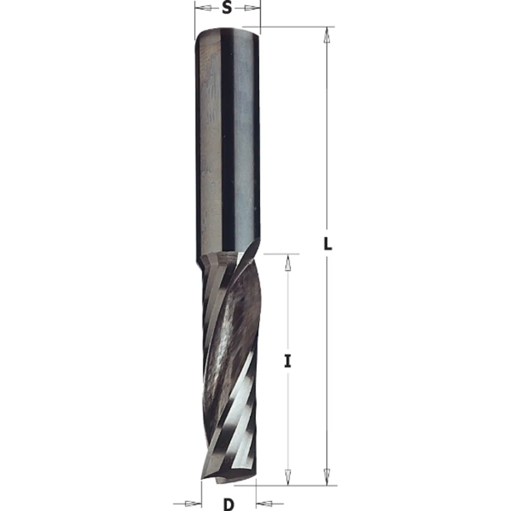Fresa CNC 3mm Spirale Negativa Z1 | Metallo Duro per Plastica e Legno
