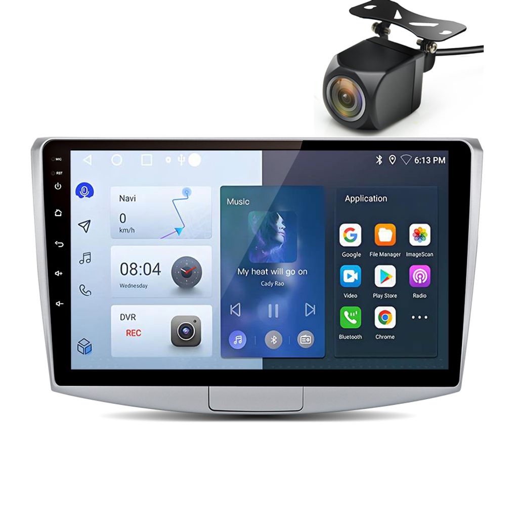 Einbau-Navigationsgeräte 1+32GB carplay android auto Android13 für Passat B6 B7 CC Autoradio GPS SWC Navi WIFI BT DAB+ WIFI mit camera