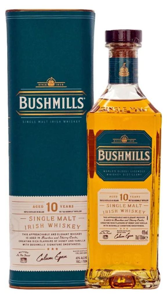 Bushmills Single Malt Irish Whiskey Triple Distilled 10 Immagine del prodotto 