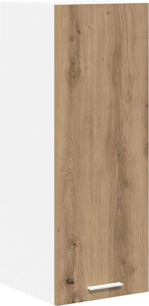 Pensile Salvaspazio 30 cm Rovere Artisan e Bianco - Organizza la Casa
