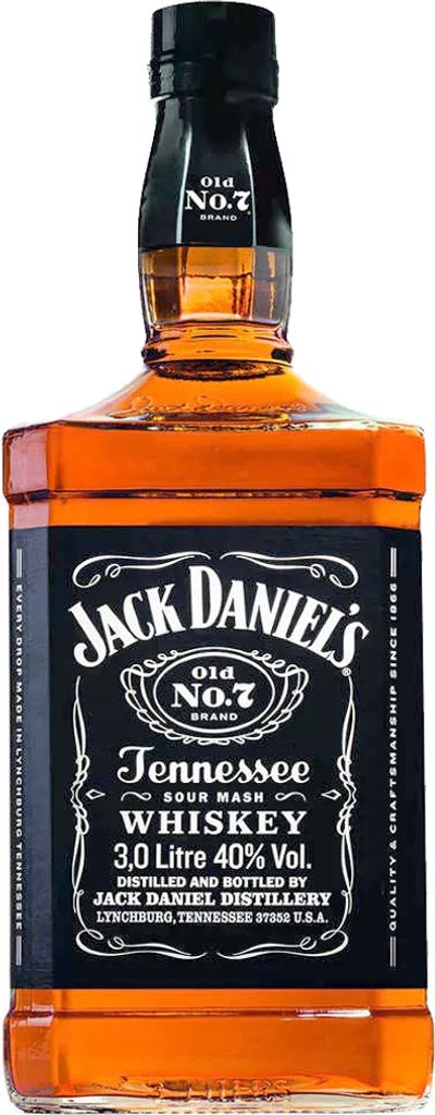 Jack Daniels Magnum Old No. 7 Tennessee Whiskey 3,0L (40% Vol) 3000ml Flasche- [Enthält Sulfite]