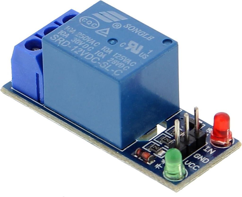 Relaiskarte 1-Kanal 12V / 230V für Arduino Produktbild 