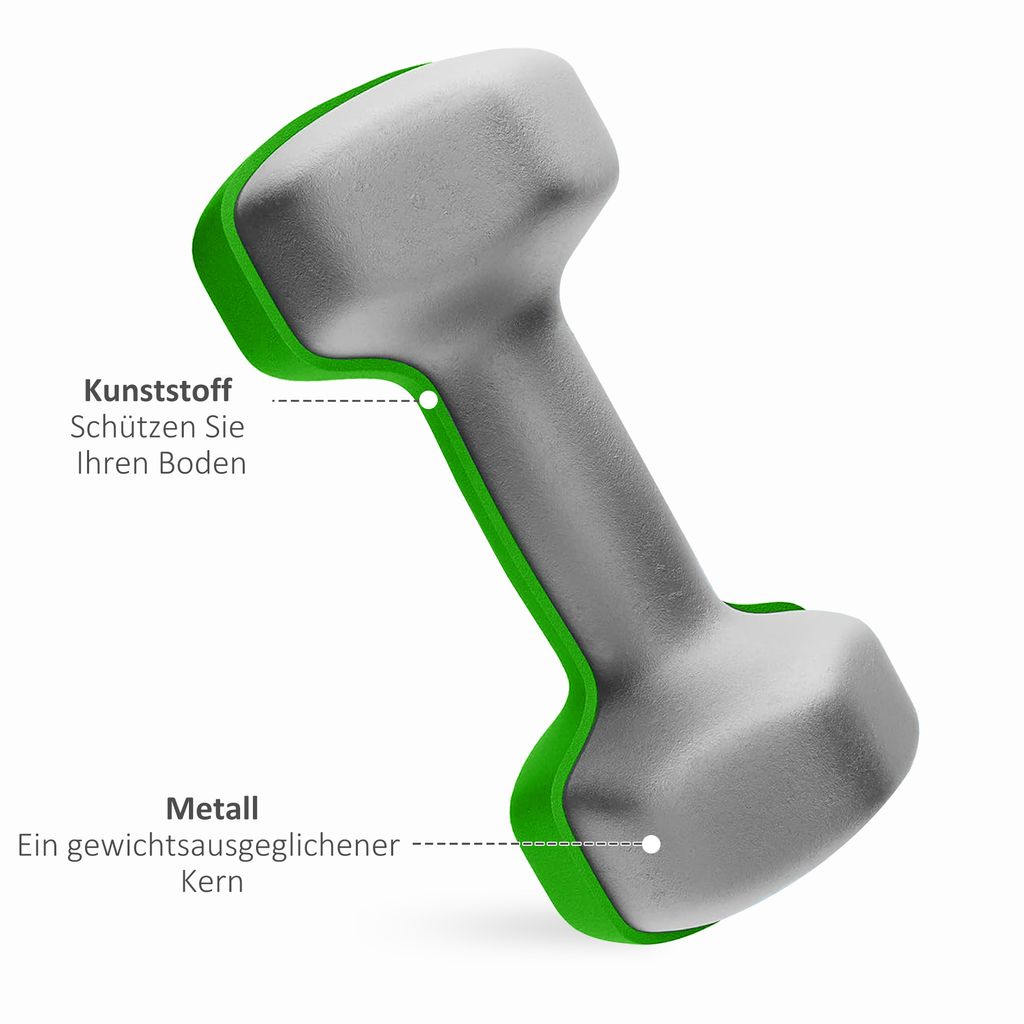 Voetbal Smart Dumbells 2 X 4 KG - Blauw, Efficiënte Training Voor Kracht En Coordinatie