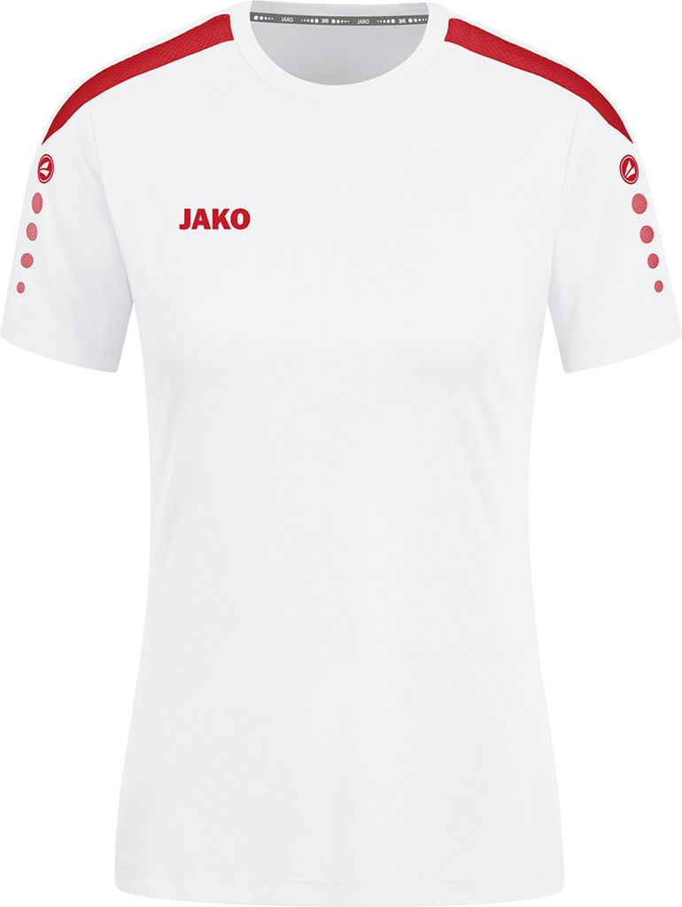 JAKO Damen Trikot Power KA, Farbe:weiß/rot, Größe:34
