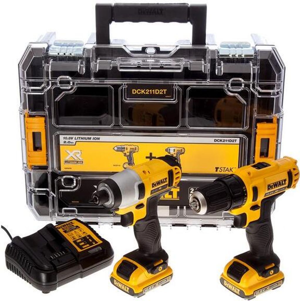 Dewalt 10.8V Dck211D2T Combo Set (Dcd710+Dcf815) 2X2.0Ah Tstak V