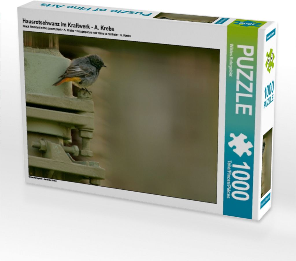 Calvendo Hausrotschwanz im Kraftwerk - A. Krebs 1000 Teile Puzzle quer 640x480mm, Ruhrgebiet Wildes; 7431367